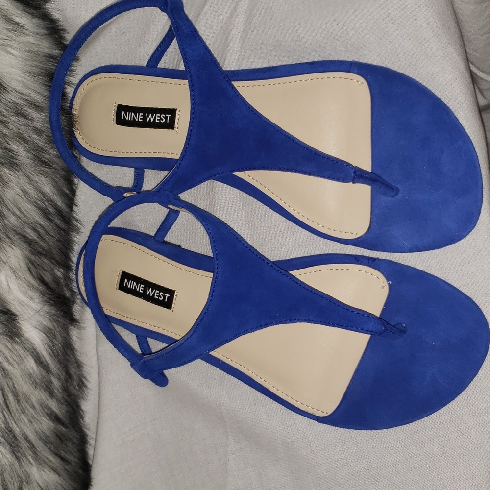 NWOB Nine West Royal Blue Sandals